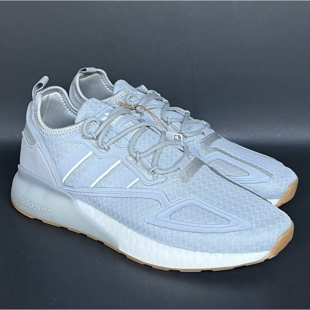 Adidas Men's Shoes ZX 2K Boost Grey Running Shoes 9.5 US Size NWB